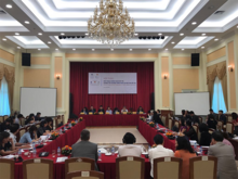 Partners discuss the implement