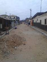 Community road before upgradin