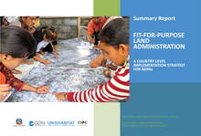 Summary Report- Fit-For-Purpose Land Administration- A Country Level Implementation Strategy for Nepal - Cover image