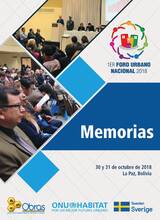 Memoria del 1er Foro Urbano Nacional - Cover image