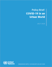 Policy Brief: COVID-19 in an Urban World - cover