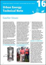Urban Energy Technical Note 16: Gasifier Stoves - cover