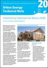Urban Energy Technical Note 20: Interlocking Stabilised Soil Blocks (ISSB) - cover
