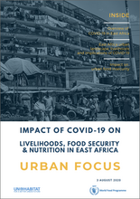 Impact of COVID-19 on livelihoods, food security & nutrition in East Africa. Urban focus - cover